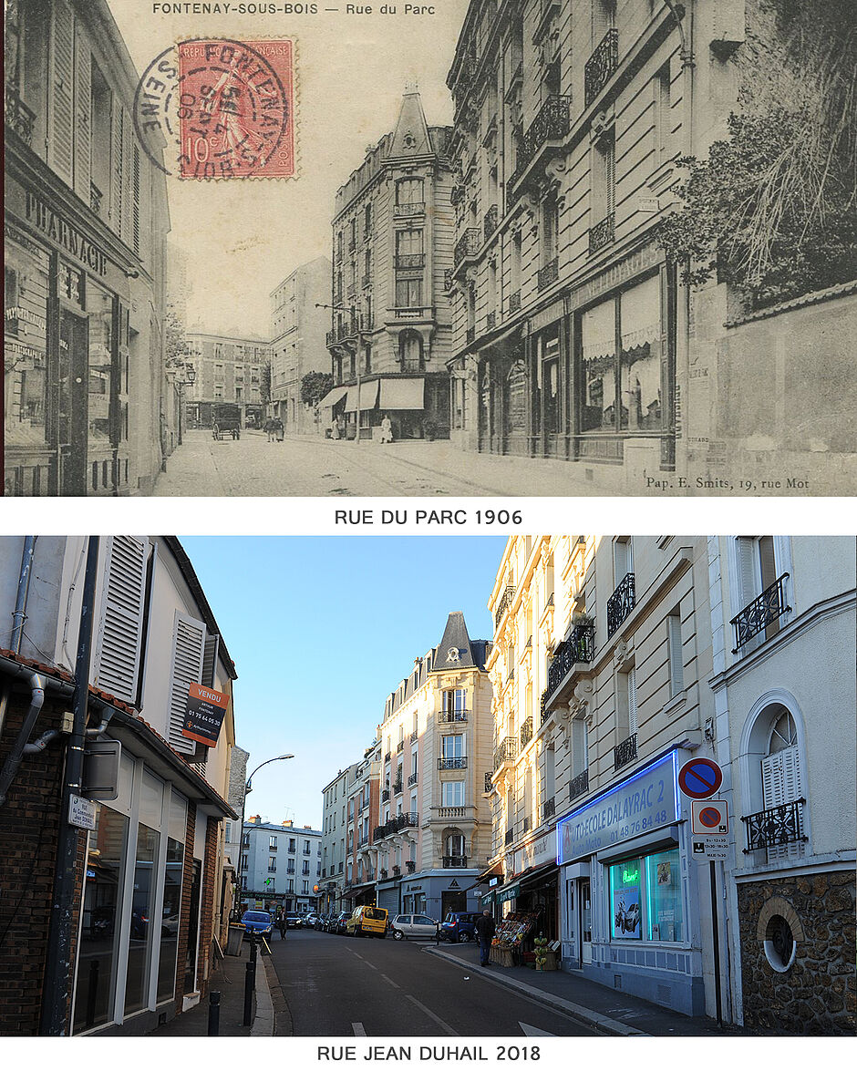 Rue du parc et rue Jean Duhail - Agrandir l'image, .JPG 2 MB (fenêtre modale)